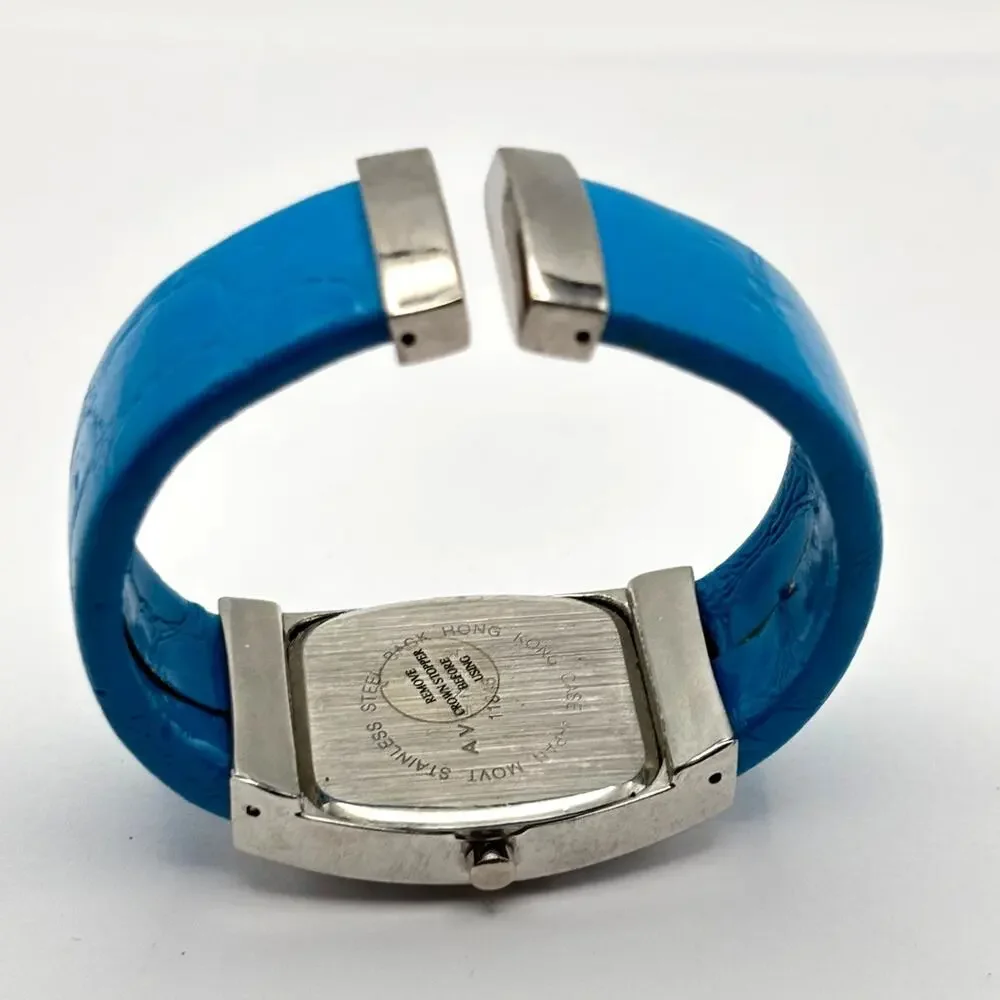 Silver & Blue Avenue Watch